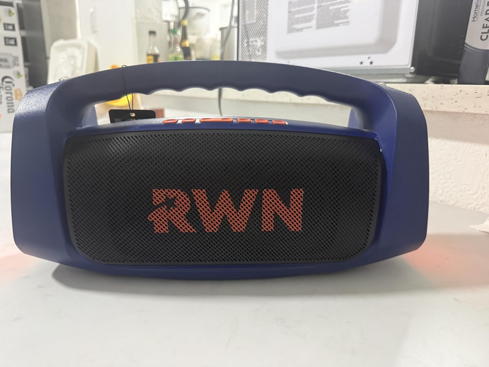RWN Outdoor Bluetooth Speaker: 160W Loud Sound, IP67 Waterproof with 24H Playtime, Fast Charge, Bass, TWS, Portable Wireless Speakers with Light Show for House, Party, Projector, Beach (Black) customer photo 1