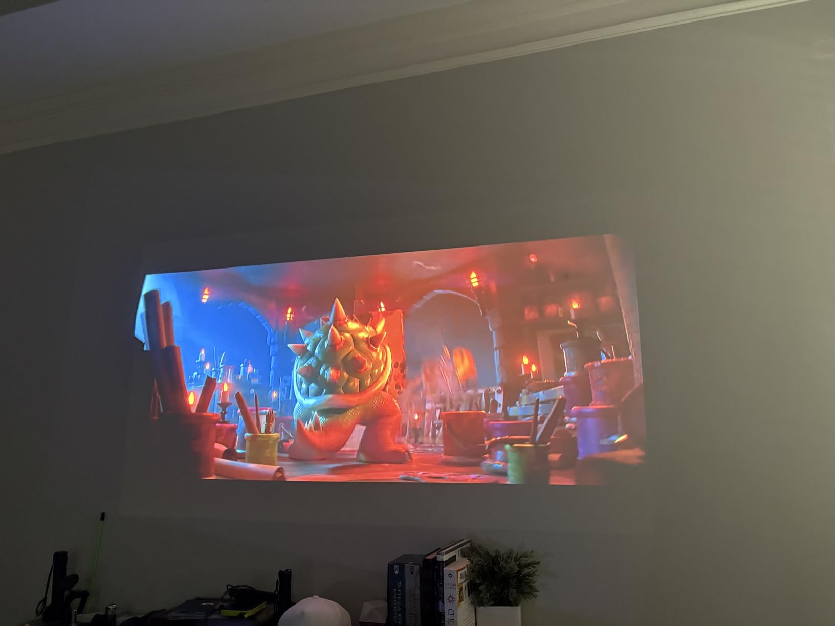HAPPRUN 3000 ANSI Lumens Outdoor Projector with Official Google TV, 4K Supported customer photo 2