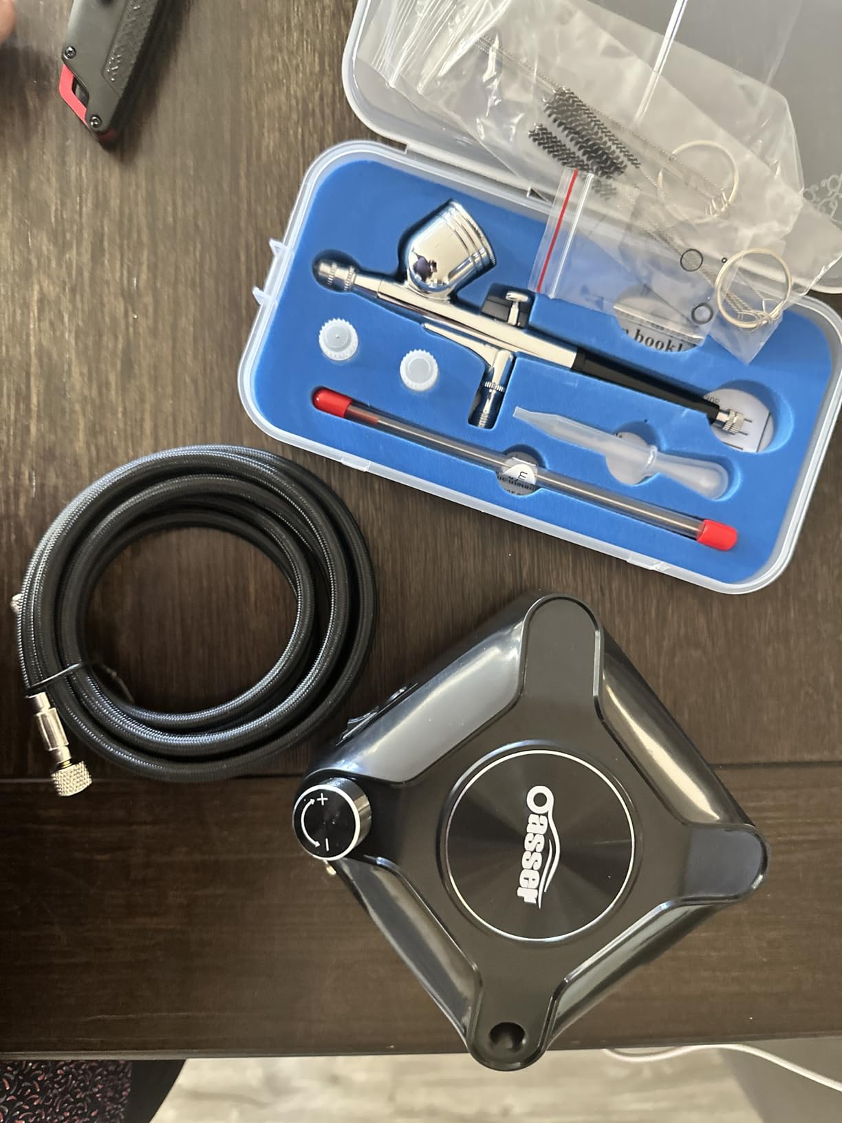 Oasser Airbrush Kit with Compressor, Dual Action 10.5L/min Airbrush Set customer photo 2