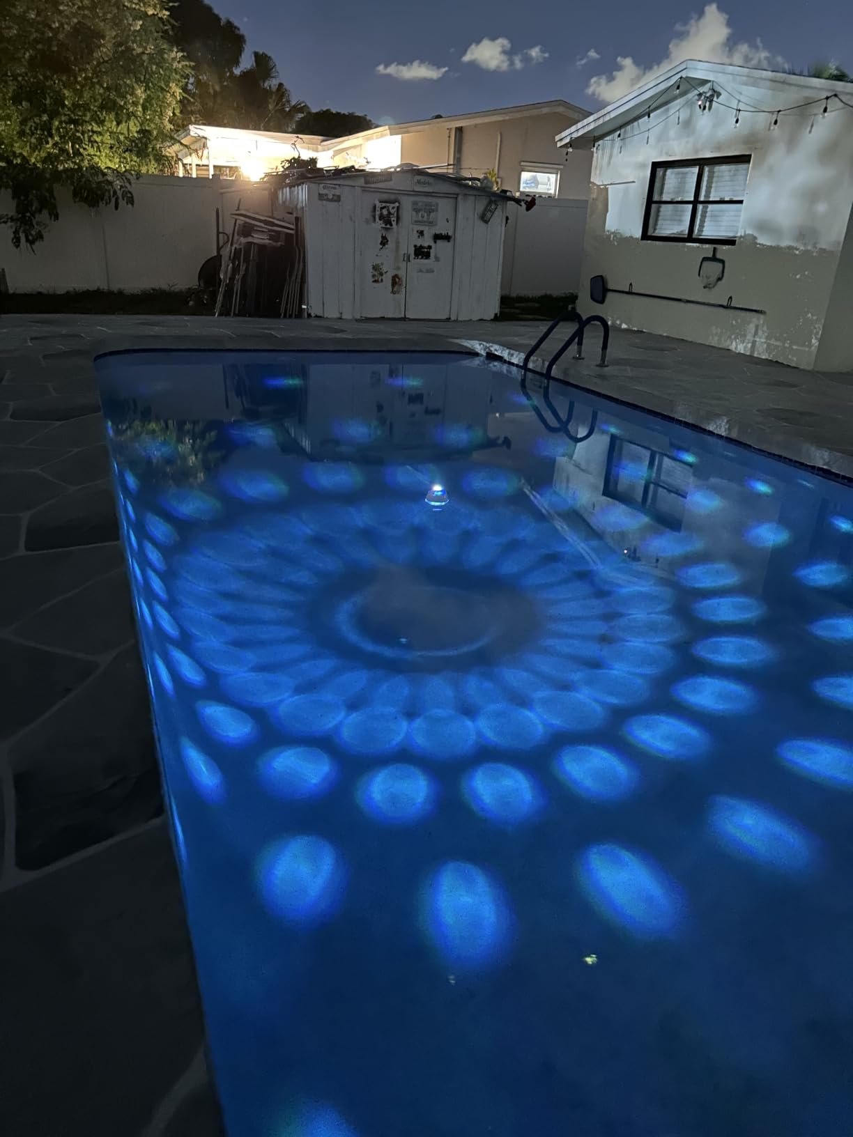 Luxfero Floating Bluetooth Pool Speaker with RGB Lights, Hot Tub Speaker - Top & Bottom Lights, Bluetooth 5.4, 6W, 360 Surround Sound, Hands-free Call, IP68 Waterproof, Type-C Charging, Portable customer photo 2