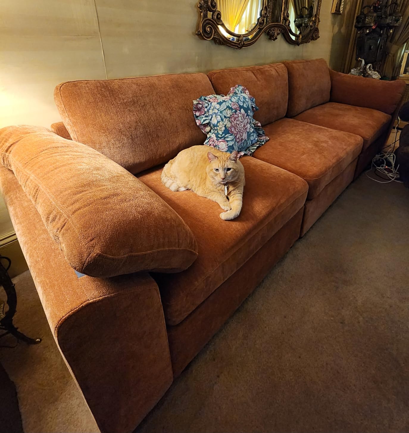 EASE MOOSE Oversized L Shape Sectional Modular Sofa,Wide Deep seat Sectional Sofa,Comfortable Grey Cloud Modular Sofa customer photo 1