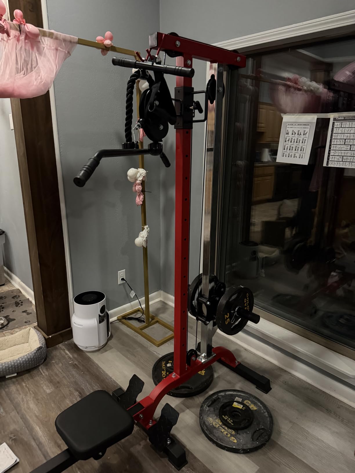 YOLEO 2-in-1 Cable Machine, LAT Pulldown & Rowing Machine for Home Gym customer photo 1