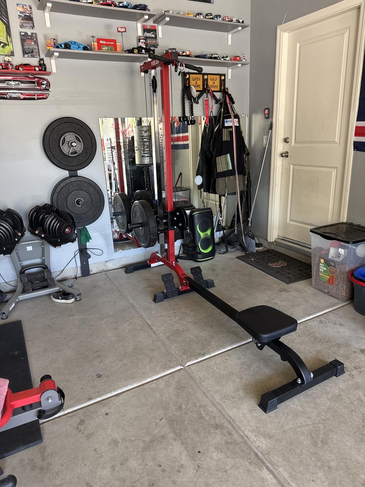 YOLEO 2-in-1 Cable Machine, LAT Pulldown & Rowing Machine for Home Gym customer photo 2