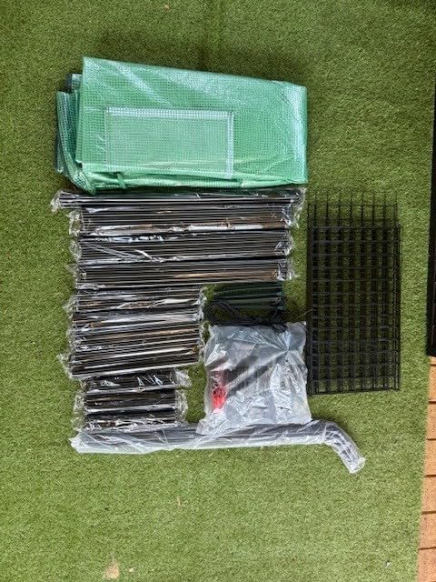 Ohuhu Plastic Greenhouse for Outdoors: Portable Walk in Plant Green House with Improved Transparent PVC Cover, 3 Tiers 12 Shelves Stands Small Greenhouses Backyard Green Houses for Outside Heavy Duty customer photo 2
