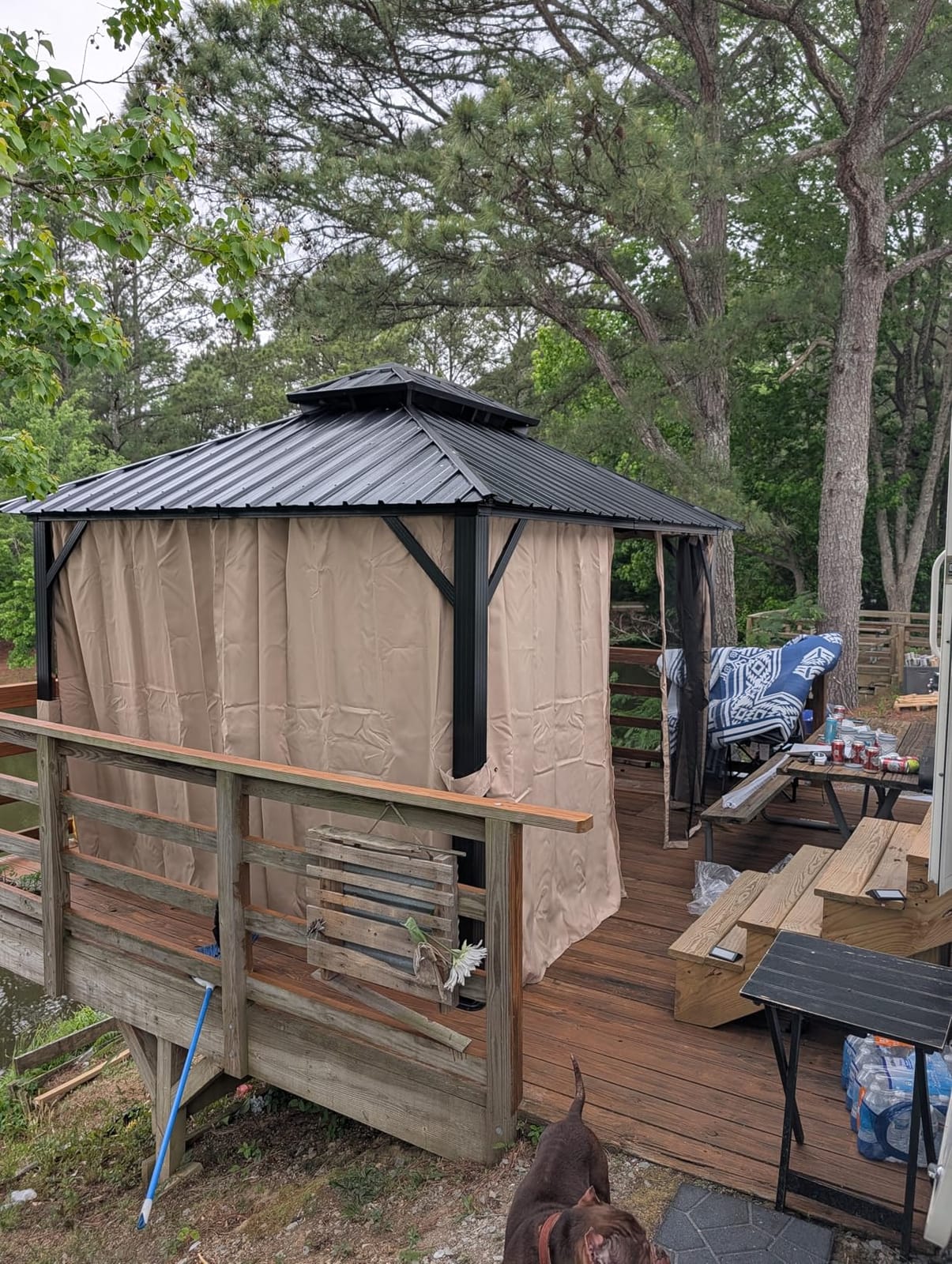 YITAHOME 10X12FT Hard Top Gazebo Aluminum Frame Patios Double Roof Canopy customer photo 1