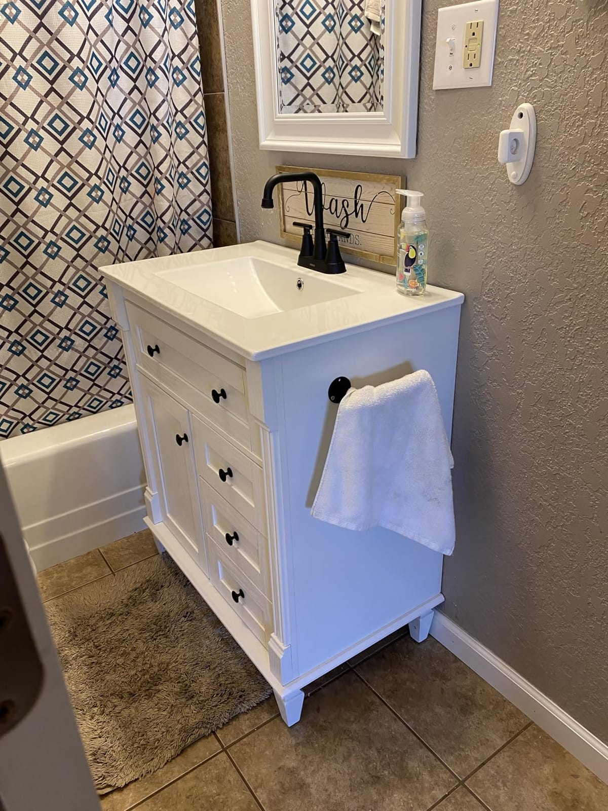 LIKIMIO 30 Inch Bathroom Vanity with Sink, Adjustable Solid Wood Legs customer photo 2