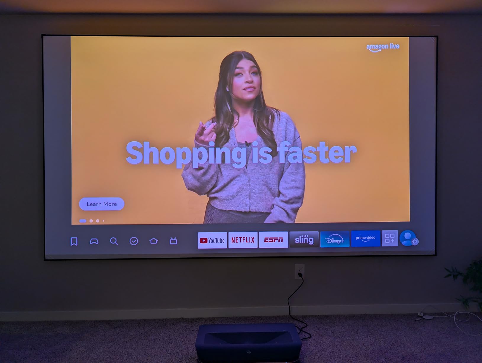 AWOL VISION Aetherion Max 4K Projector, Triple Laser UST Projector, 3300 ISO Lumens, Daytime Viewing customer photo 1