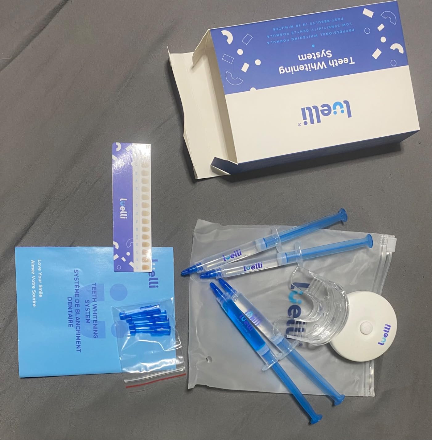 Luelli Teeth Whitening Kit with 35% Carbamide Peroxide - Teeth Whitener for Sensitive Teeth | Enamel Safe - 32 LED Lights - Wireless with Tray and Whitening Gel Pen for Home | Travel (Mint) customer photo 2