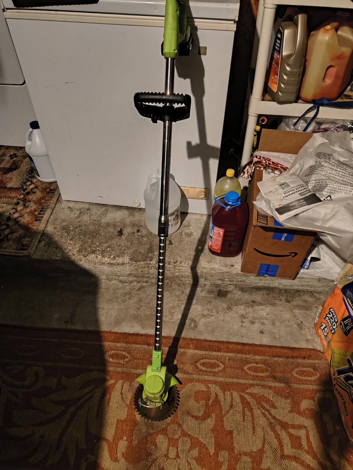 Cordless Weed Wacker Eater Brush Cutter Weed Trimmer with Blade Stringless customer photo 2