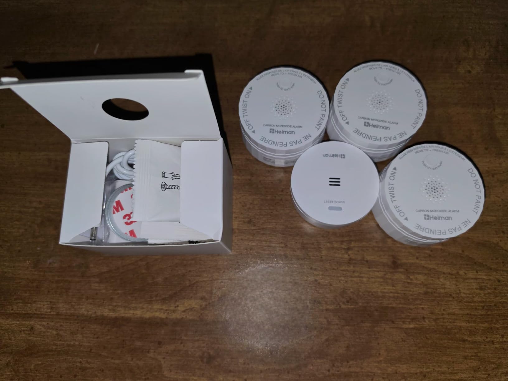 Heiman Smart Carbon Monoxide Detectors, 3-Pack Interconnected, with Gateway | Real-Time APP Alert, 2.4G Wi-Fi, Battery Operated, UL 2034 Latest, 10 Year CO Detector Life, One Sound, All Sound Alarm, C1-R customer photo 2
