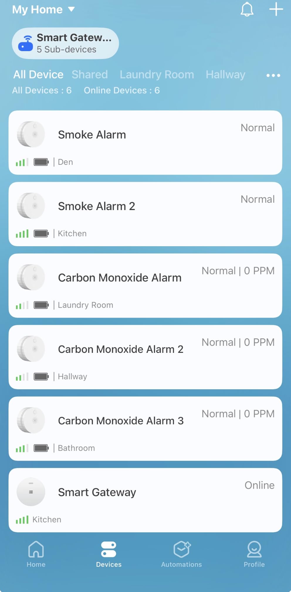 Heiman Smart Wireless Interconnected Smoke Detector, 6-Pack + Gateway, S1-R | Photoelectric Smoke Alarm, 2.4GHz Wi-Fi Gateway/App Instant Alerts/UL 217 10th Ed/10-Year Battery Powered Fire Alarm for Home customer photo 2