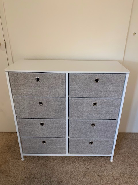 SONGMICS Wide Dresser for Bedroom, 8 Fabric Drawers with Steel Frame customer photo 1