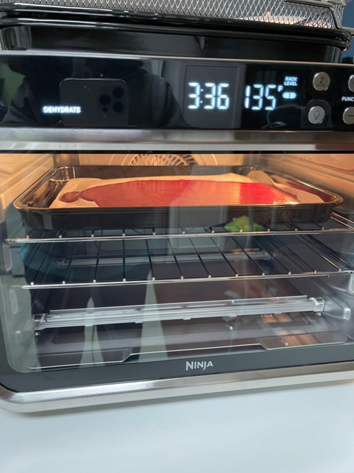 Ninja Double Oven Pro Smart XL, 30.2 Qt, 12-in-1, Onyx, DCT801BK | DualZone, Smart Finish, Fits 4.5 lb chicken, Air fry, bake, broil, roast, toast, pizza customer photo 2
