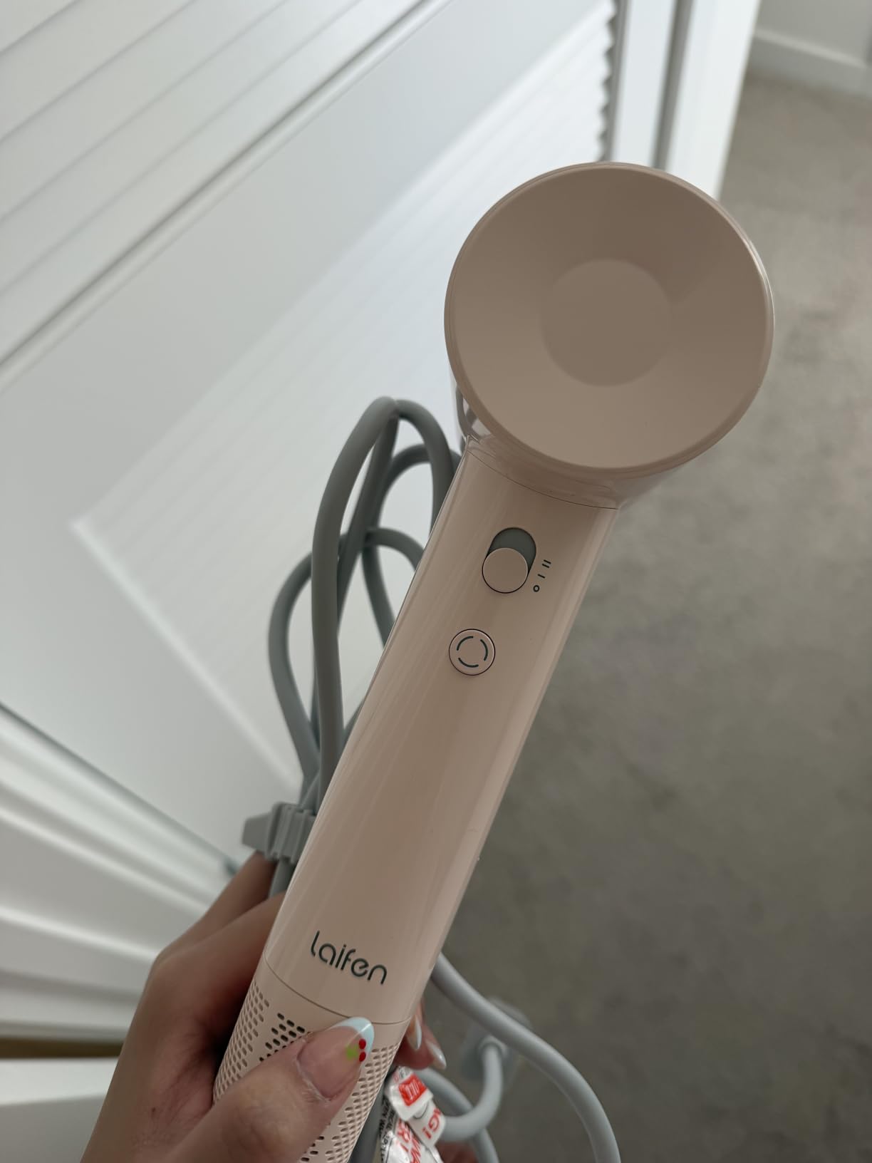 Laifen Air Diffuser Hair Dryer, 15x High-Speed Ionic Hairdryer, Milktea customer photo 1