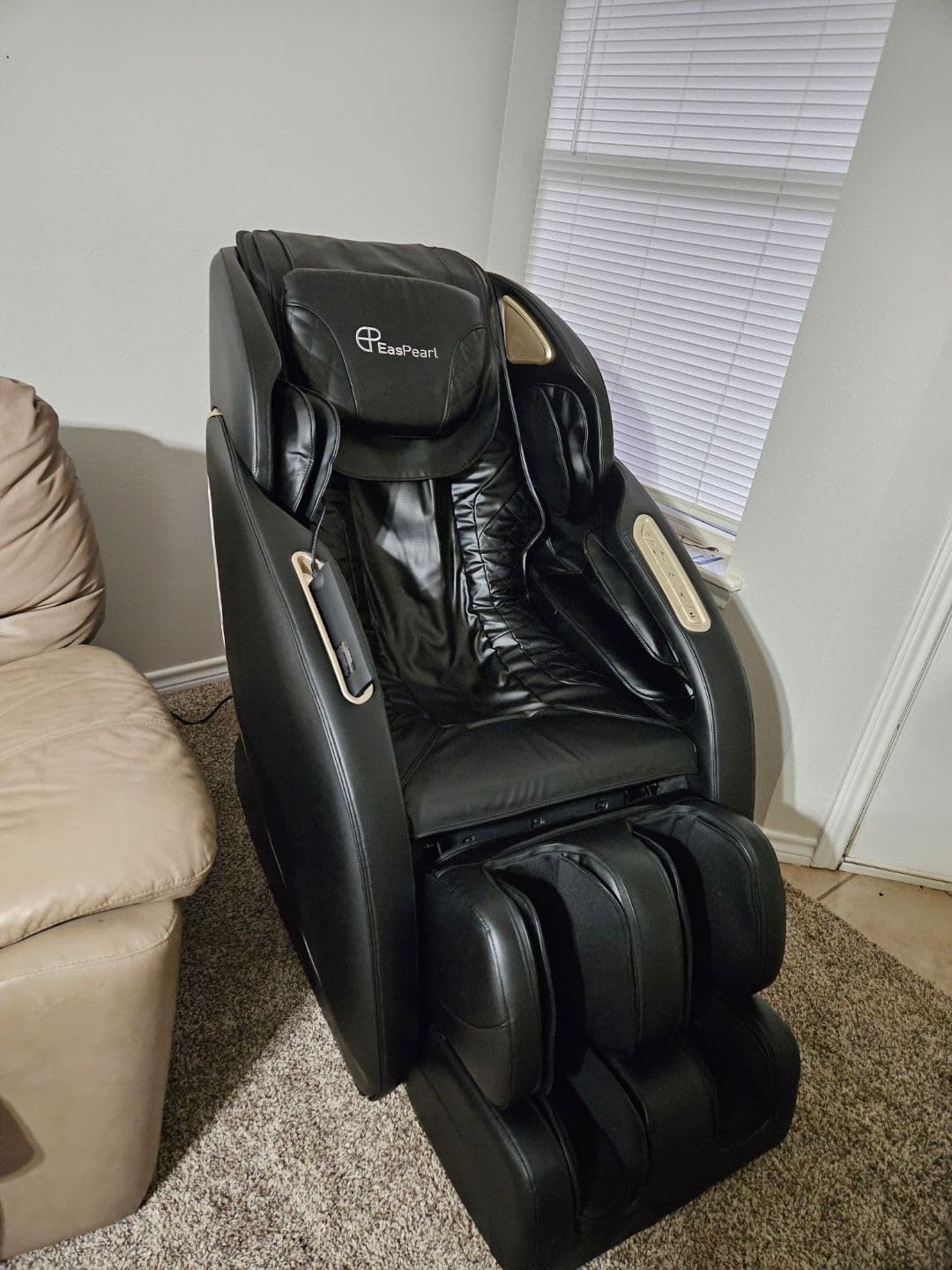 Massage Chair Full Body, Zero Gravity SL-Track Shiatsu Massage Recliner with Heating, Auto Extend Footrest, APP Control, Yoga Stretch & Sleep Mode - High-End Massage Chair for Home, Tall People customer photo 2