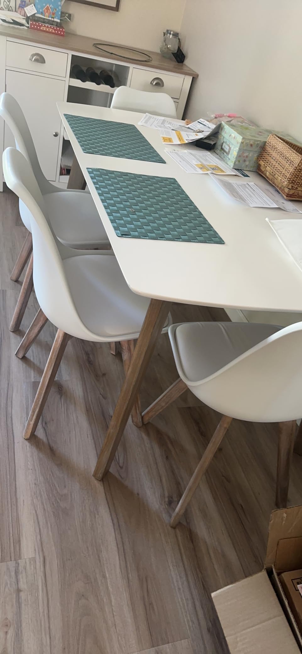 OLIXIS Dining Chairs Set of 2, Mid Century Modern Kitchen Chairs, Black customer photo 1