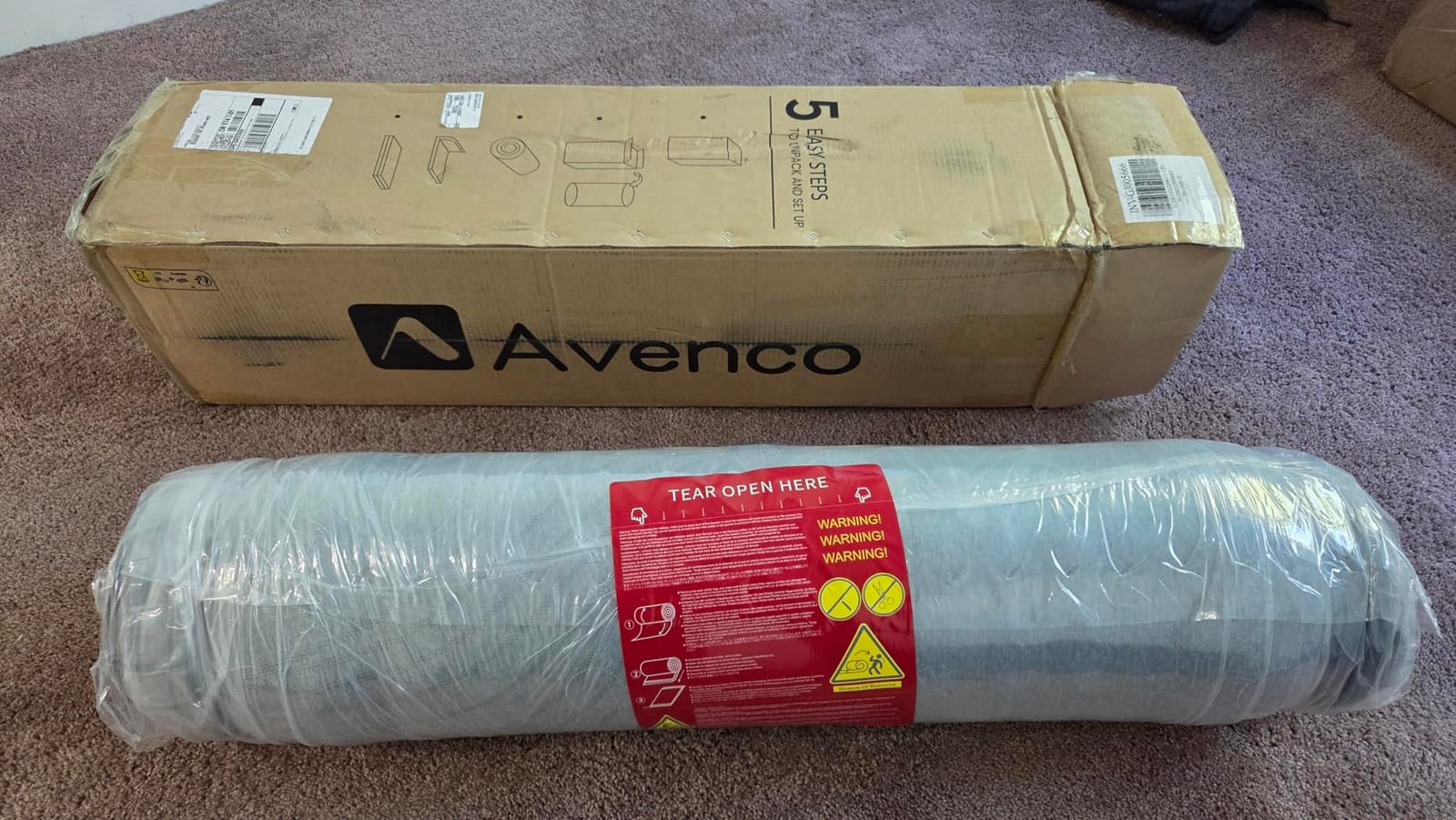 Avenco Queen Mattress 12 Inch, Luxury Hotel-Level Cooling Hybrid Mattress | Dual NanoGEL Memory Foam with SmartS Coil for Motion Isolation & Extra Back Support, Pressure Relief, CertiPUR-US Certified customer photo 2