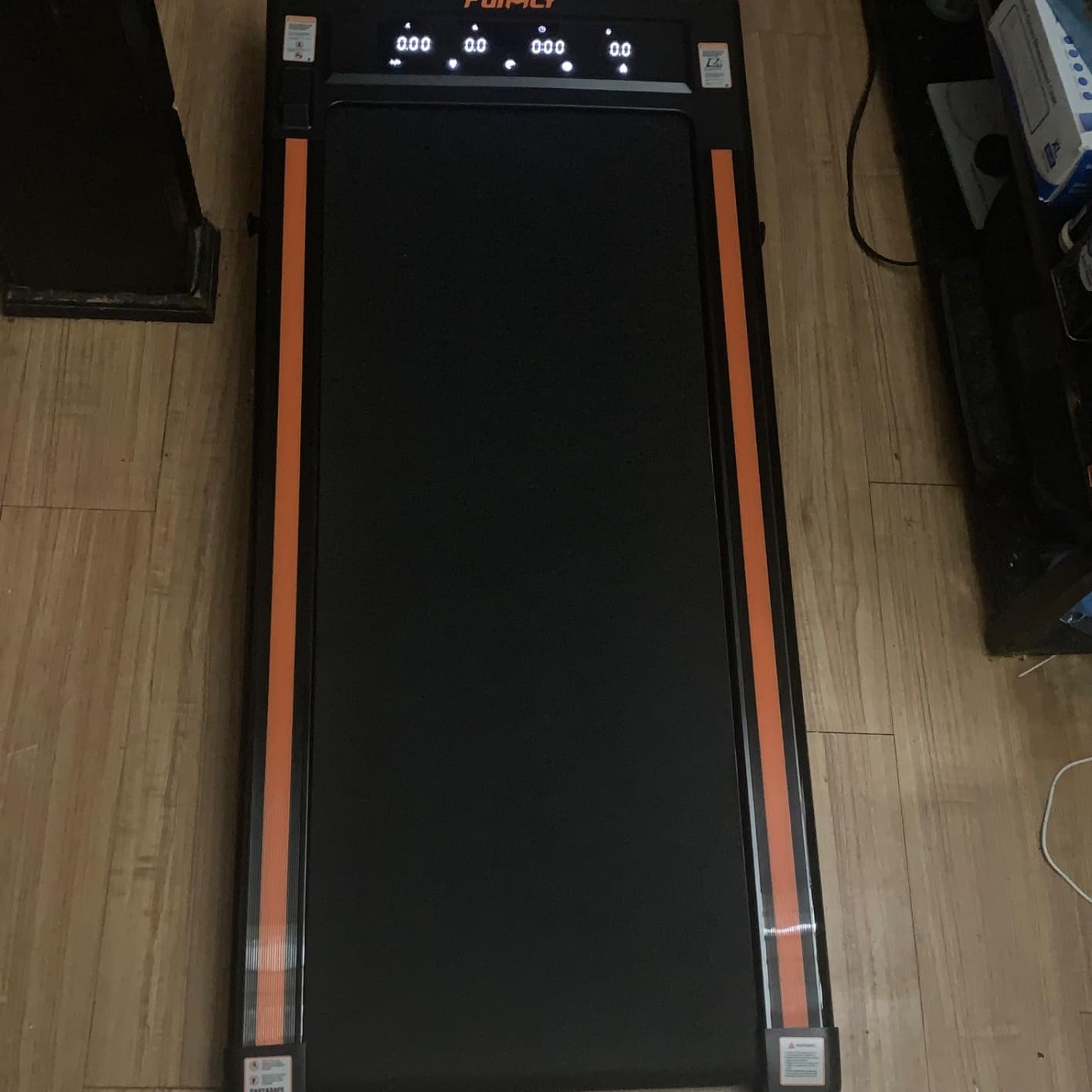 Walking Pad Treadmill with Incline 20%, Manual Foldable Walking Pad with Handle Bar, 500lbs Capacity, Non-Slip Surface, Fixed Incline, Digital Monitor, Compact Build for Home/Gym/Indoor/Outside customer photo 1