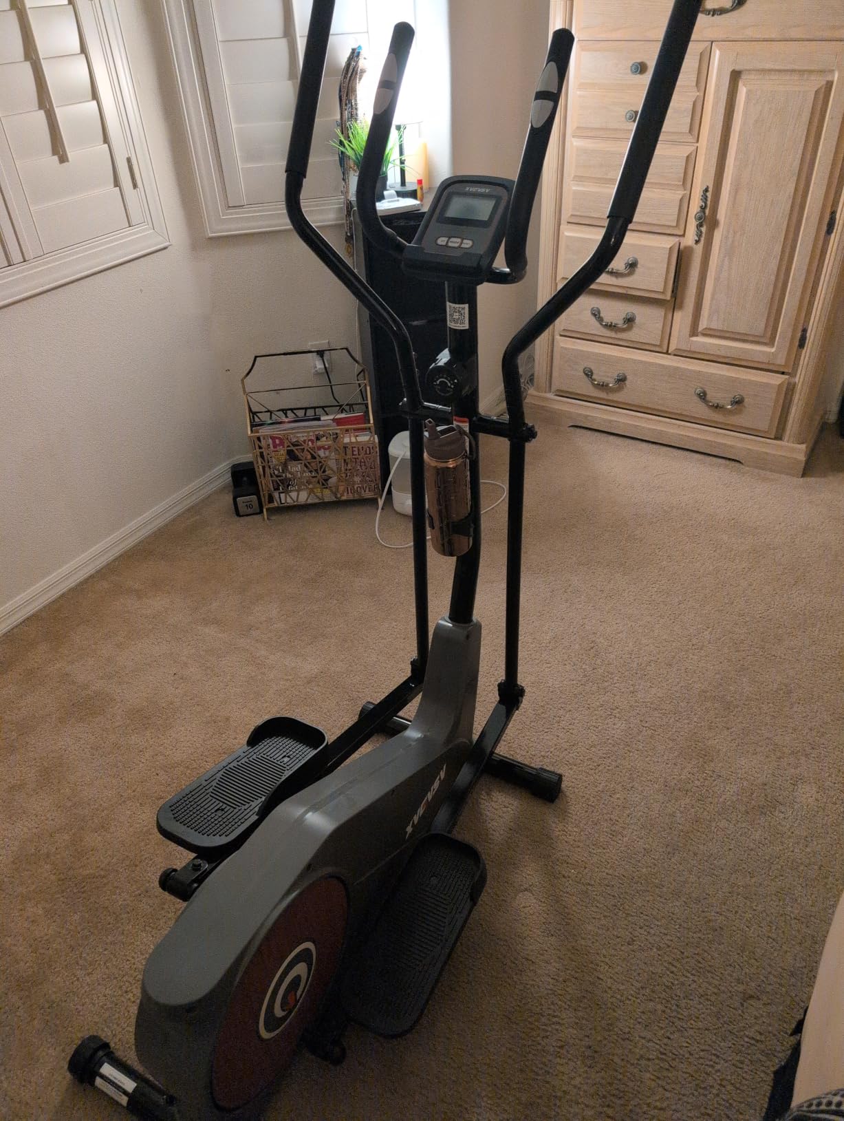 Elliptical Exercise Machine, Elliptical Machine for Home 15.5IN Stride | Elliptical Trainer with Quiet Magnetic 16 -Level Resistance, Support KP/ZT Smart Fitness APP, 400 LBS Weight Capacity customer photo 1
