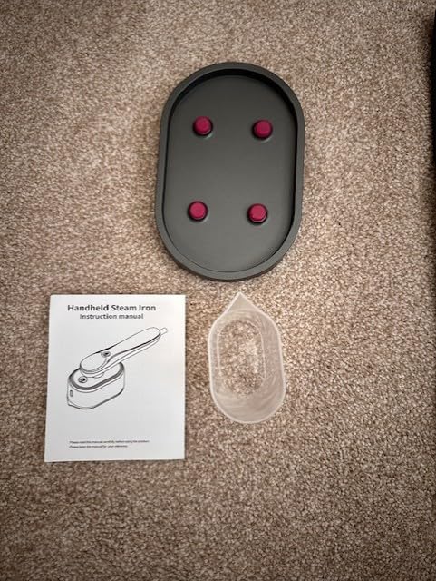 KOKABI Travel Steamer for Clothes, Portable 2 in 1 Dry Steam Iron Handheld, 10s Heat-Up, 1200W Mini Garment Wrinkle Remover for Travel Business Trips, Large Ceramic Heat Panel, LED 4 Fabric Modes, 120V customer photo 2