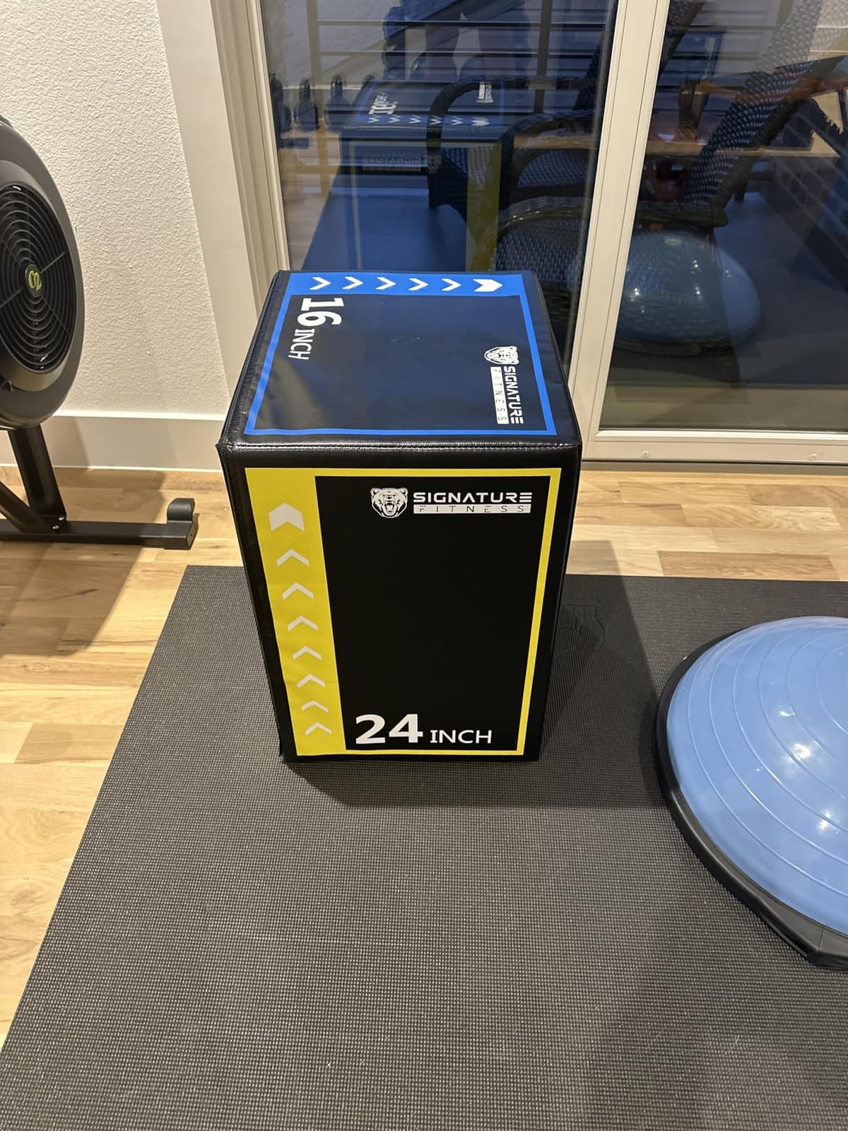 Fitvids Plyo Box, 3-in-1 Foam Plyometric Jump Box, 16”x20”x24” Box Jump for for Home Gym Training Fitness Workout Exercise customer photo 1