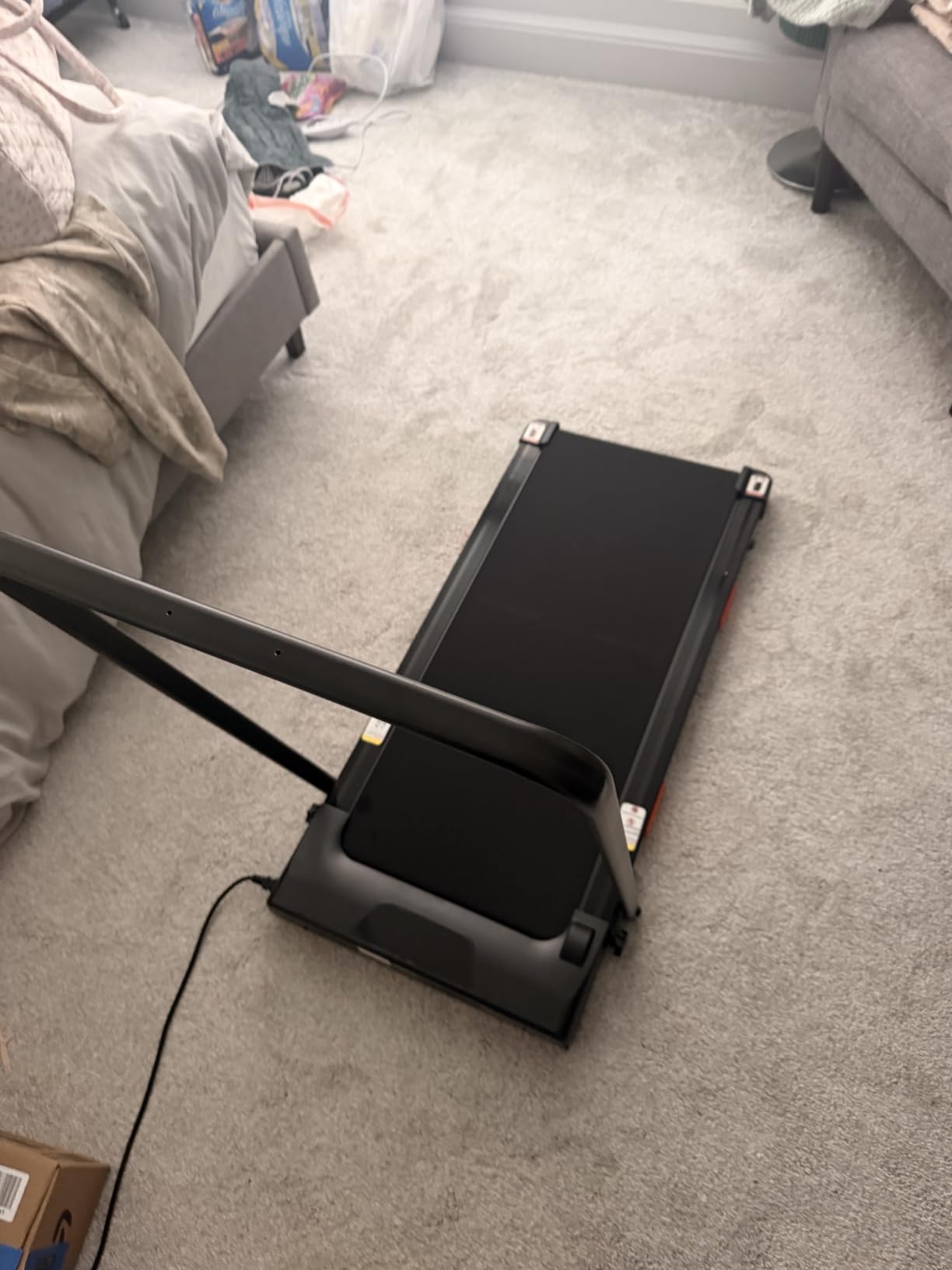 40% (15°) Incline Walking Pad Treadmills for Home, Elevated Dual Handle Bar | Stair Simulation Mode, LED Display, 3.0HP Quiet Brushless Treadmill, 7-Layer Shock Absorption, 350LBS Capacity customer photo 1