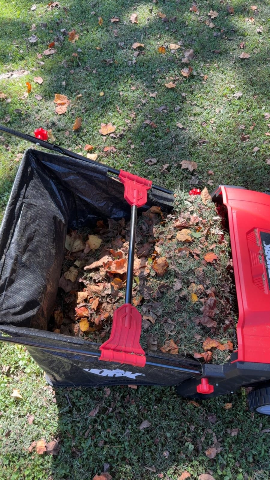 EWORK Push Lawn Sweeper 32-Inch with 4.5 cu.ft. Hopper Bag for Yard Clean customer photo 1