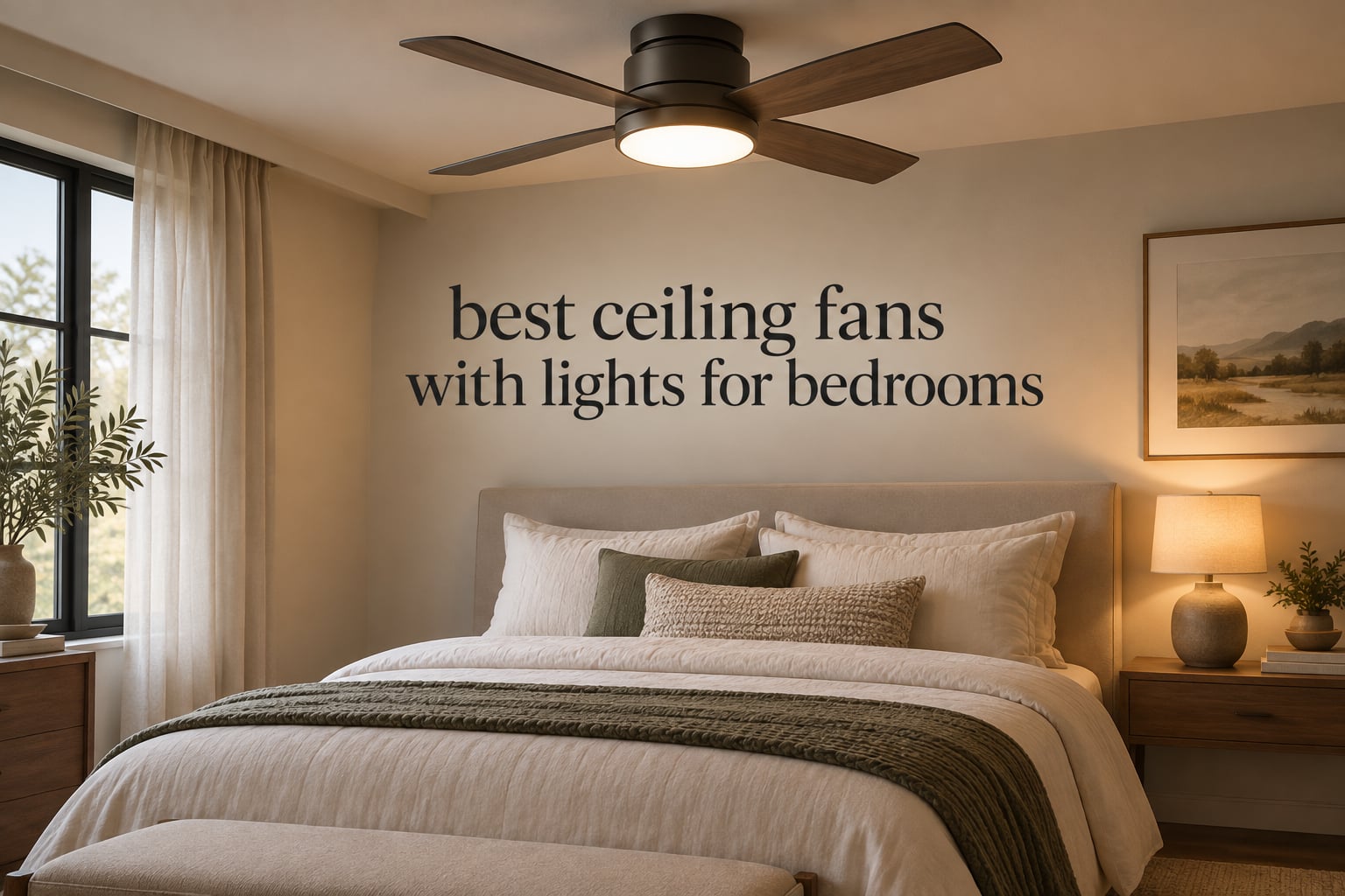 best ceiling fans with lights for bedrooms