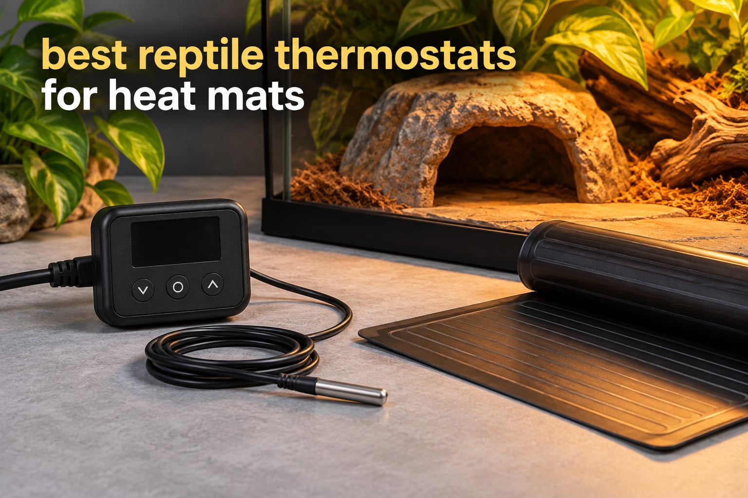 best reptile thermostats for heat mats