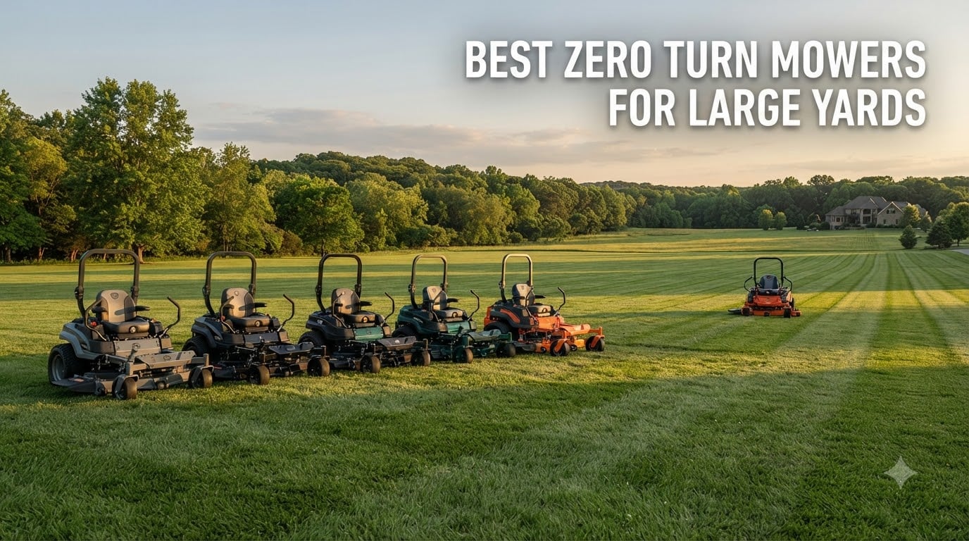 best zero turn mowers for large yards