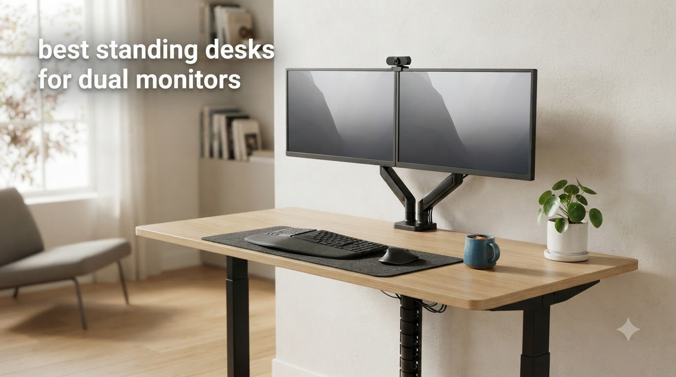 best standing desks for dual monitors