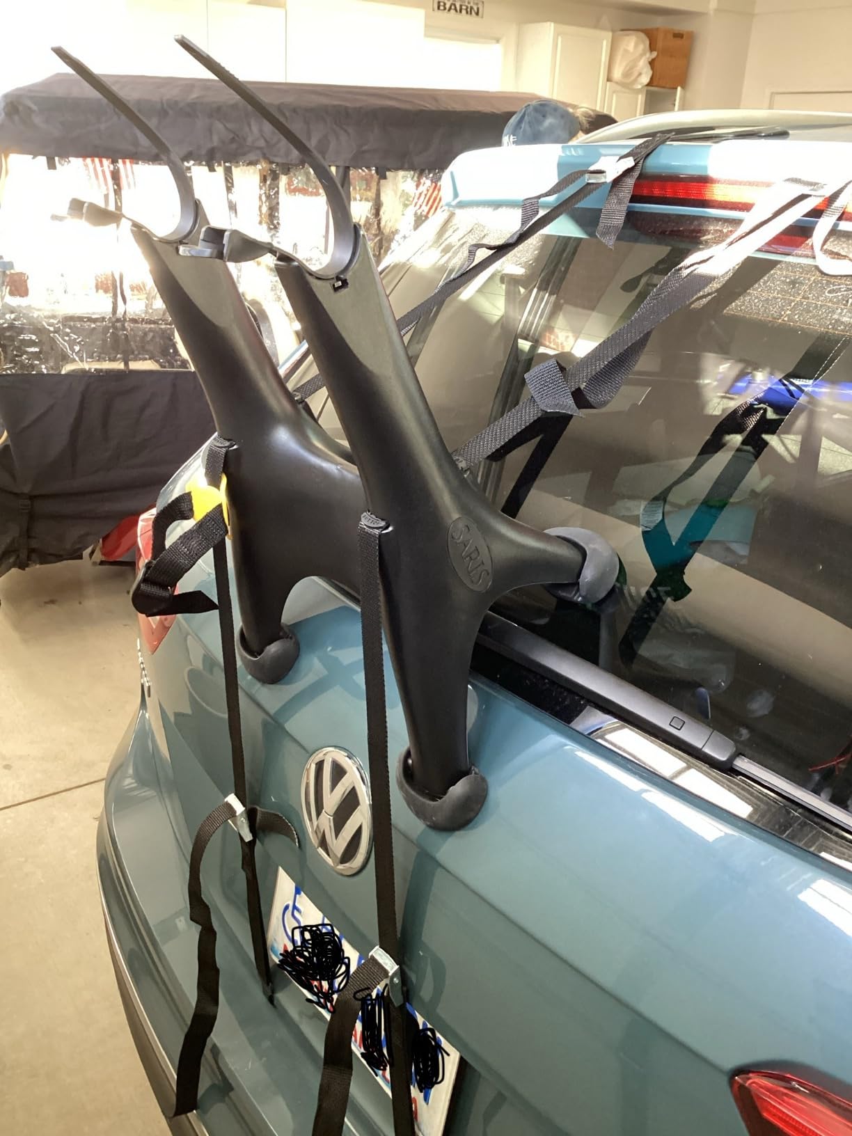 Saris Solo Bike Rack – Trunk Mount, 1-Bike Carrier for Cars & SUVs – Lightweight, Compact & Tool-Free – Ideal for Beginner Riders – USA Made – Check Fit Guide Before Purchase customer photo 1