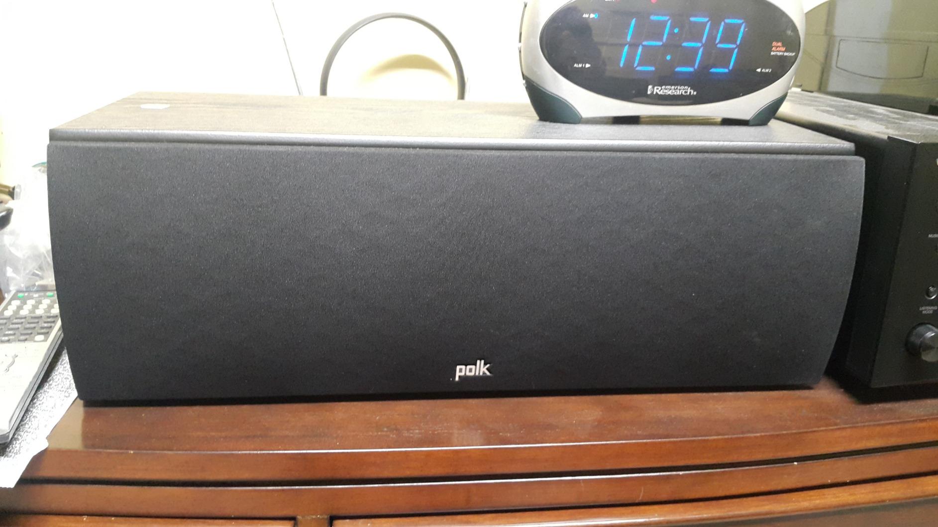Polk Audio T30 Home Theater Center Channel Speaker, 100W Single, Black customer photo 2