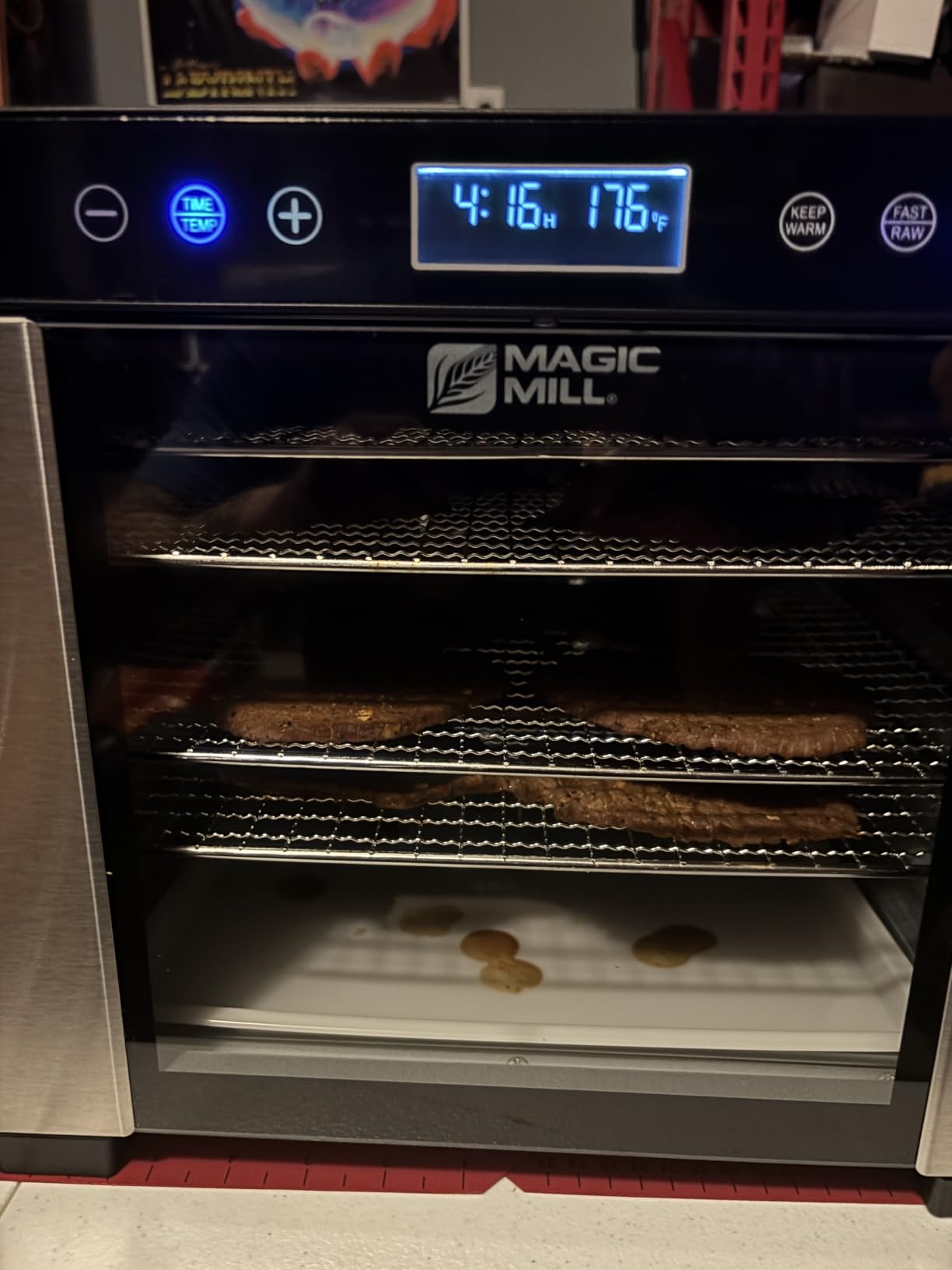 Magic Mill Pro Food Dehydrator Machine | 7 XL Stainless Steel Trays | Dryer for Jerky, Dog Treats, Herb, Meat, Beef, Fruit | Keep Warm Function, Digital Timer and Temperature Control, ETL Approved customer photo 1