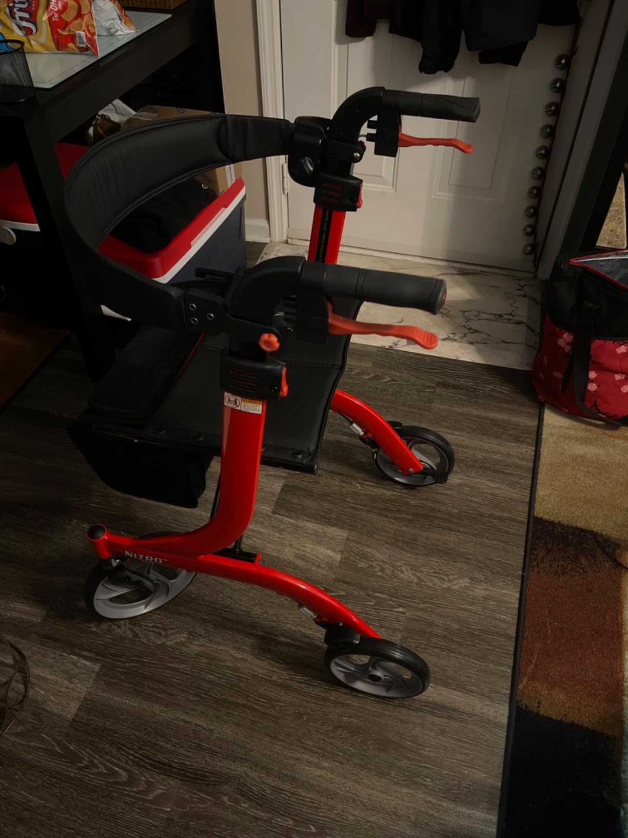 Drive Medical RTL10266CF Nitro Elite CF Rollator Walker with Seat, Black customer photo 2