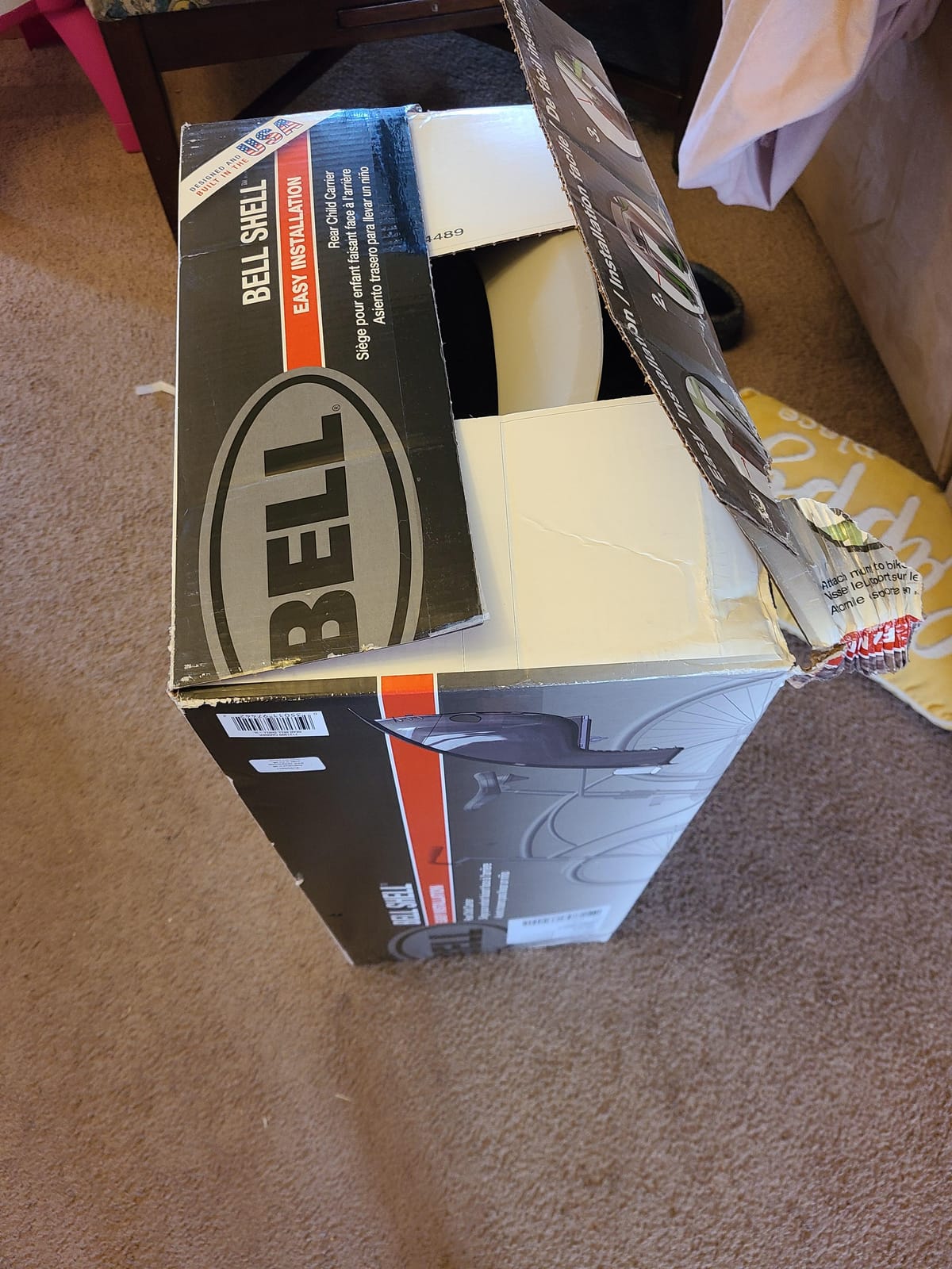 BELL Shell Rear Child Carrier in Gray, Gray Shell Rear Carrier customer photo 1