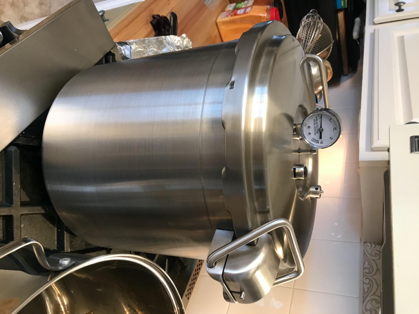 Buffalo 37 Quart Pressure Cooker Stainless Steel Extra Large XL Commercial customer photo 1