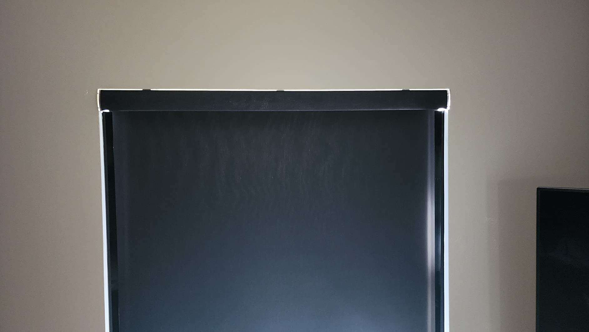 Graywind Motorized Shades 100% Blackout Compatible with Alexa Google WiFi Smart Hardwired Window Shade Remote Control Thermal Insulated Electric Blinds, Customized Size (Matt Black) customer photo 2