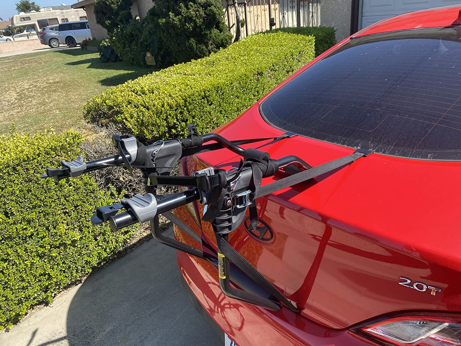 Saris Guardian Trunk Bike Rack – No-Hitch Bicycle Carrier for Car, Sedan, Hatchback, SUV, Van, – Foldable Steel Mount – Easy Installation, American-Made, (35 lbs Each) customer photo 2