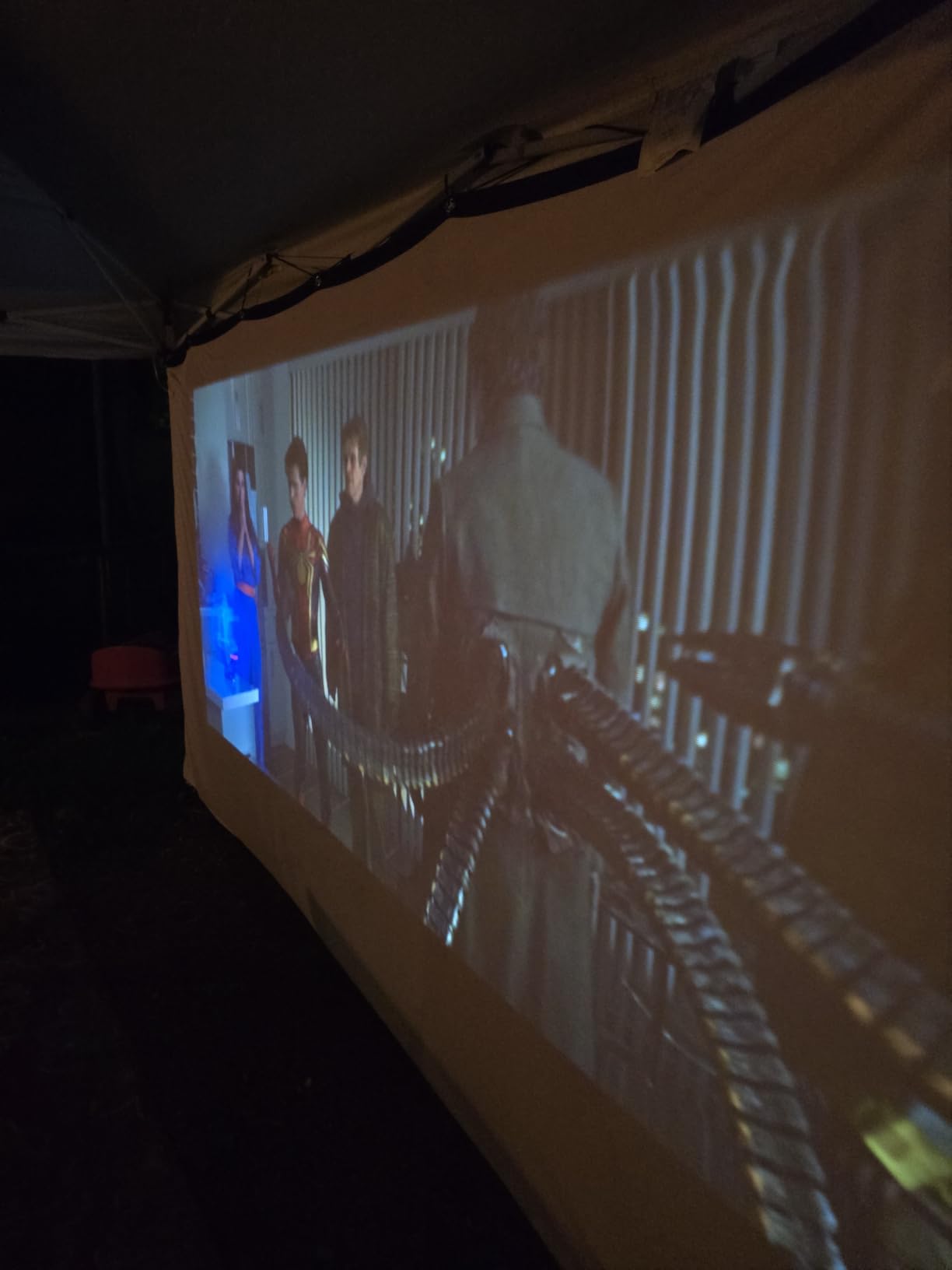 AAJK 150inch Outdoor Projector Screen Anti Crease Portable Movie Screen customer photo 2