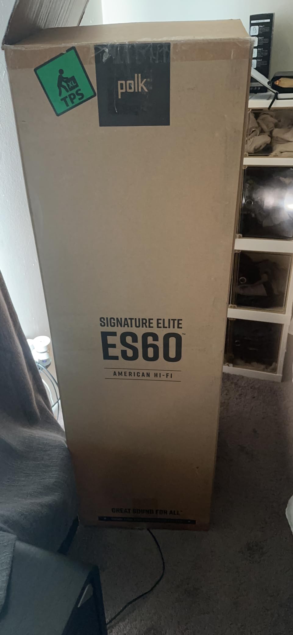 Polk Audio Signature Elite ES60 Tower Speaker, Single, Elegant White customer photo 2
