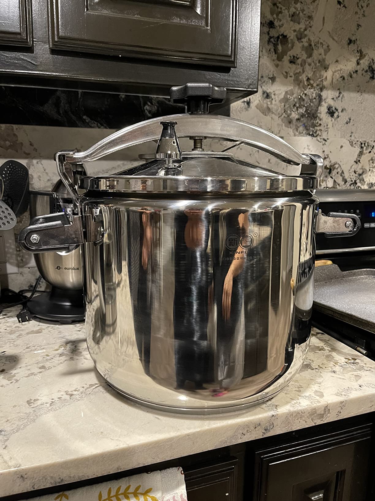 20 Quart olla de presion grande & stainless steel pressure cooker & large steamer cooking pressure canners,safety lock Explosion-proof,Suitable for All Hob Types,ollas de presión para cocinar customer photo 1