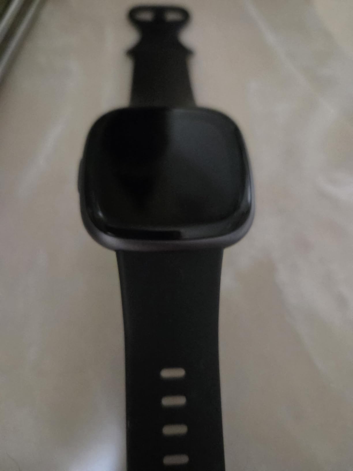 Google Fitbit Versa 4 Fitness Smartwatch, - Waterfall Blue/Platinum customer photo 1