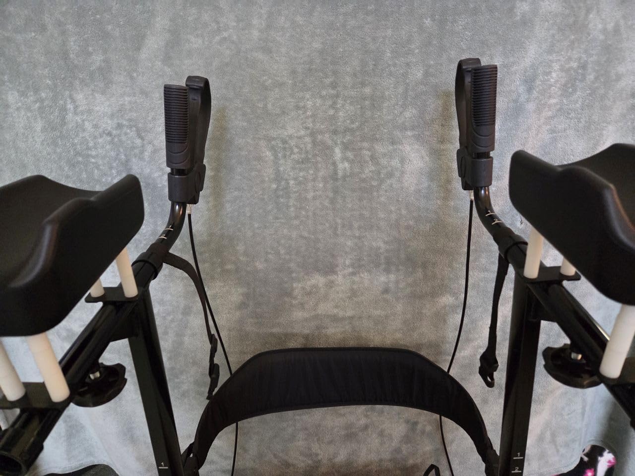 Drive Medical Elevate Upright Walker with Padded Armrests, Blue customer photo 2