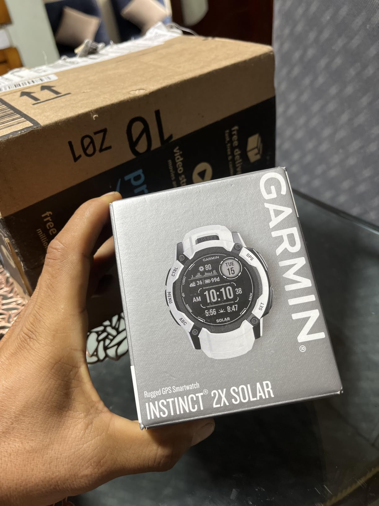 Garmin Instinct® 2X Solar, Rugged Outdoor Smartwatch, 50mm, Graphite customer photo 2