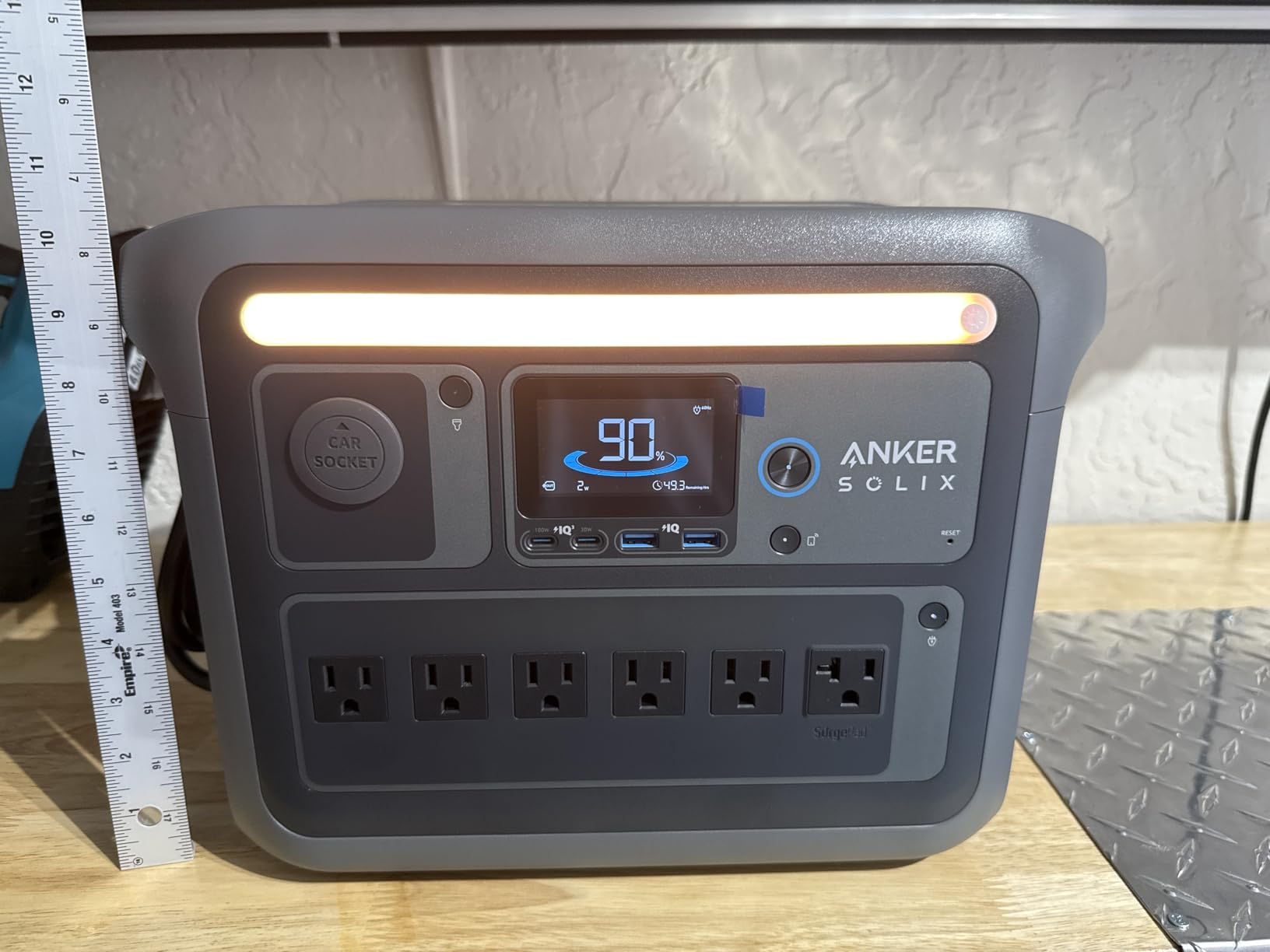 Anker SOLIX C1000 Portable Power Station with Car Charging Cable, 1,056Wh customer photo 1