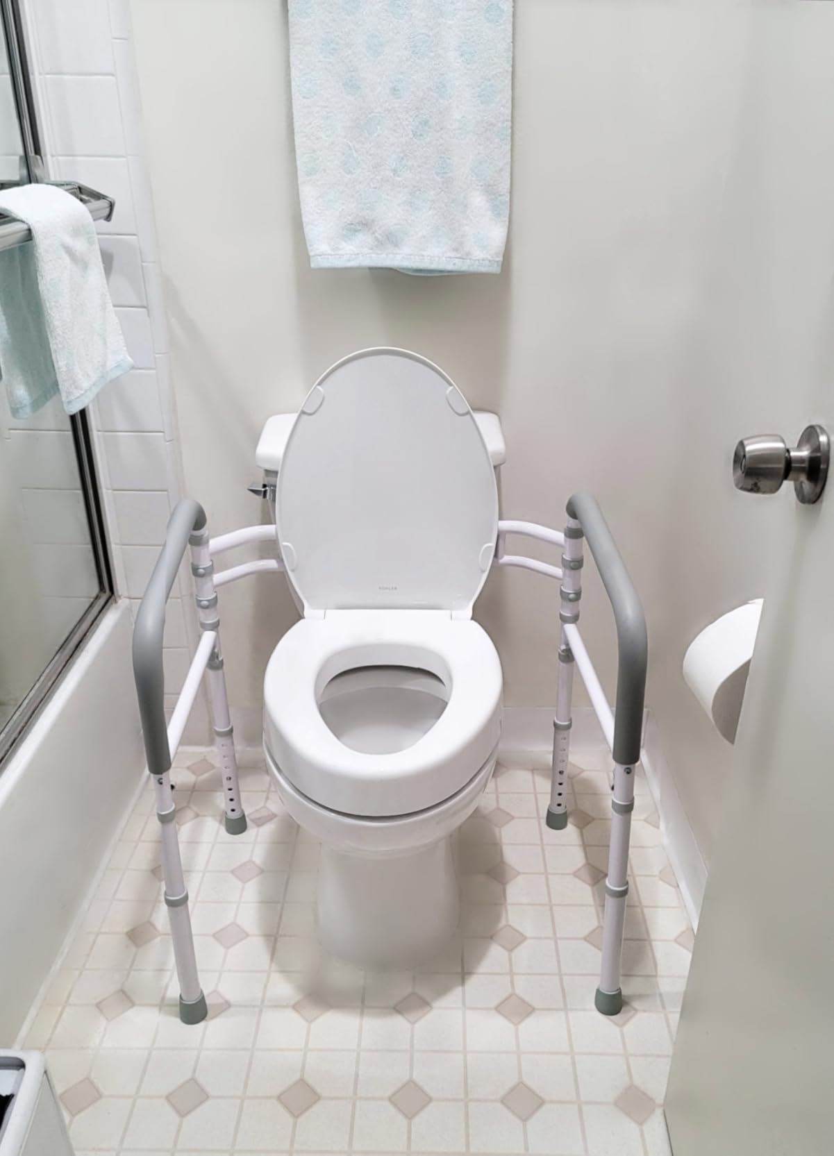 Toilet Safety Rails (300 LB), Toilet Handle Frame for Elderly customer photo 1