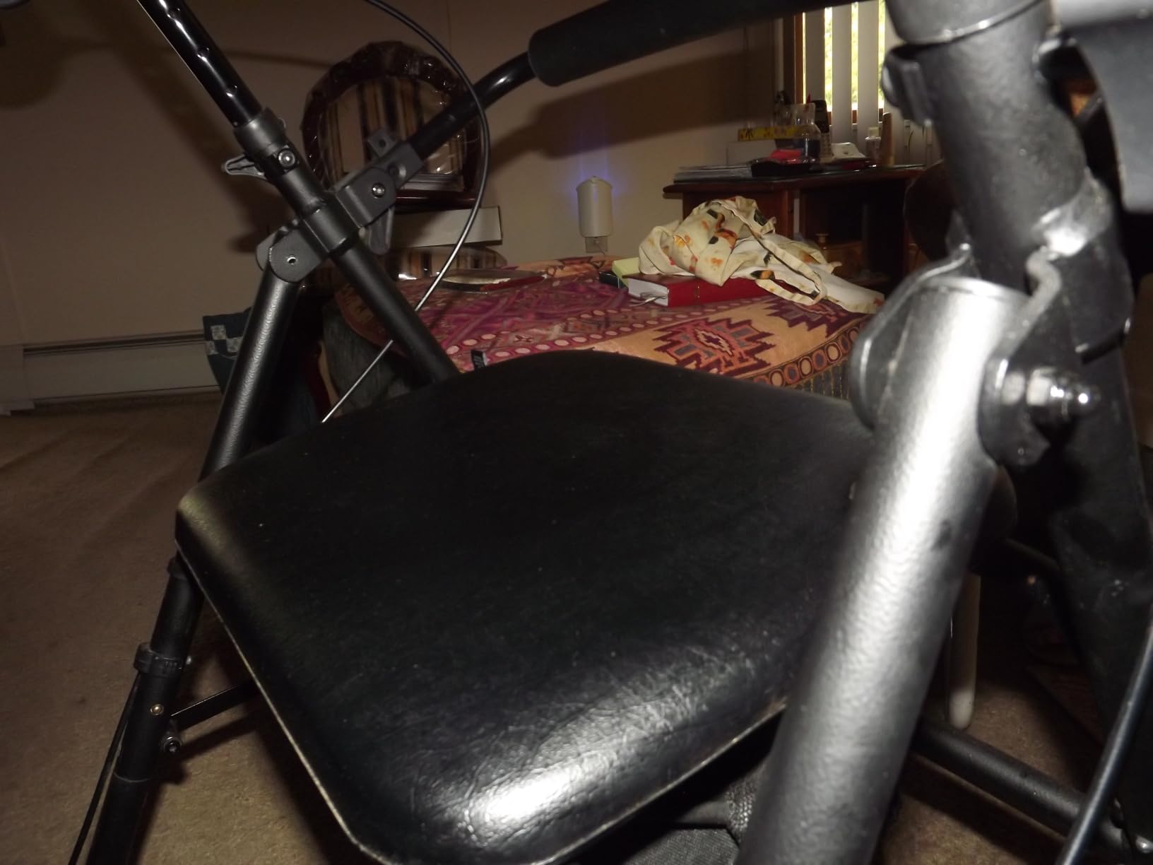 Vive Ultra Lightweight Rollator Walker with Seat - Foldable, Narrow customer photo 1