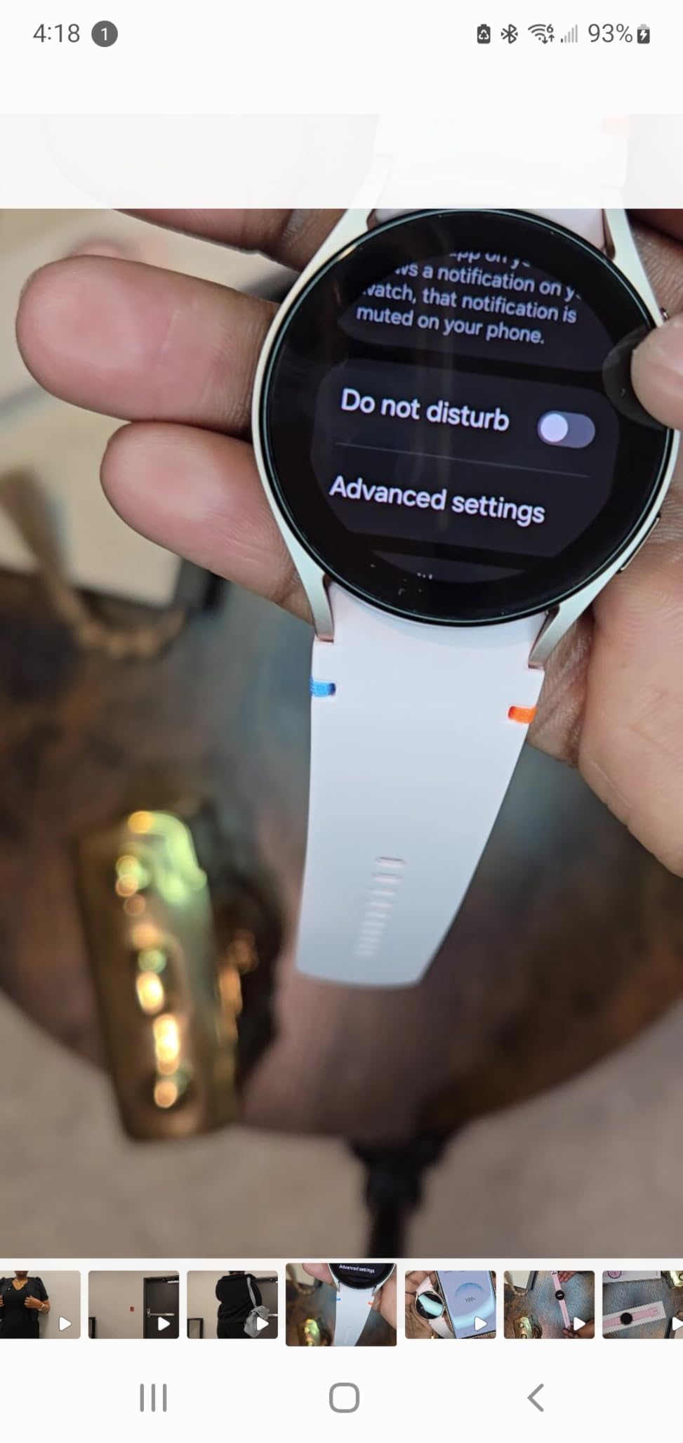 Samsung Galaxy Watch FE 40mm Bluetooth AI Smartwatch w/Fitness Tracking, BIA Sensor, Personalized HR Zones, Heart Rate Tracker, Sleep Monitor, 2024, Silver [US Version, 1Yr Manufacturer Warranty] customer photo 2