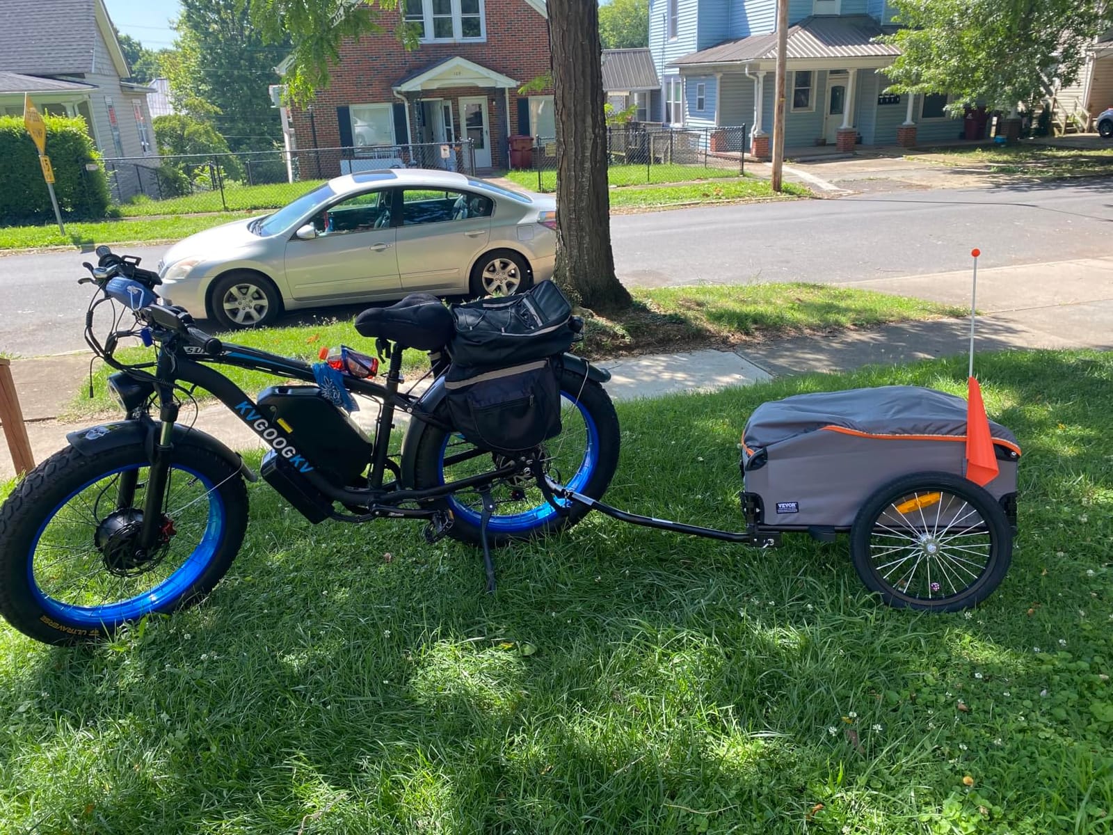 VEVOR Bike Cargo Trailer, 88/100/130/160 lbs Load Capacity, Heavy-Duty Bicycle Wagon Cart, Foldable Compact Storage with Universal Hitch customer photo 2